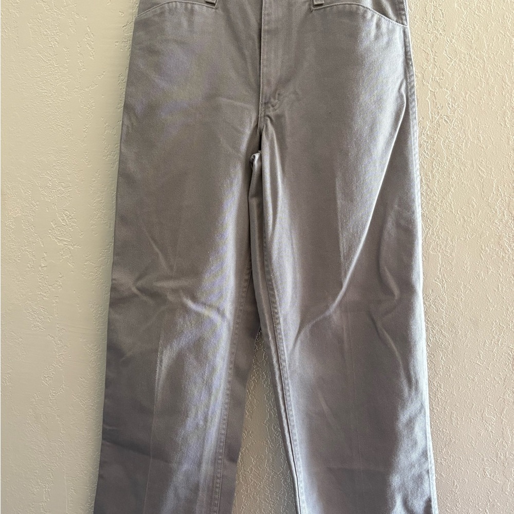 Ben Davis Gray Pants with Logo Detail